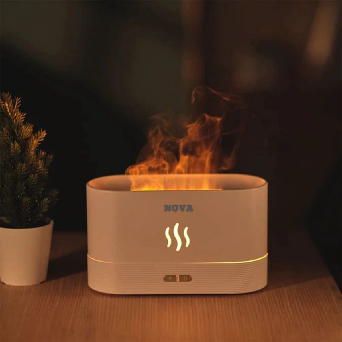 Nova Flame Aroma Diffuser Humidifier and Scented Lamp